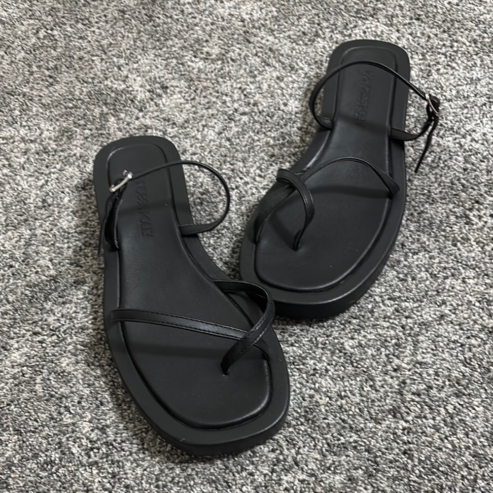Princess Polly Stylish Black Sandals for Women